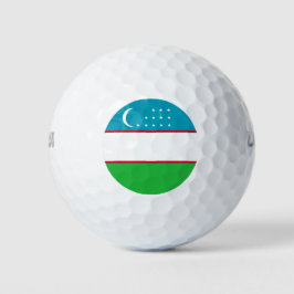 Usbekistan-Flagge Golfball