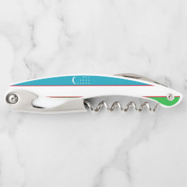 Usbekistan-Flagge Kellnermesser