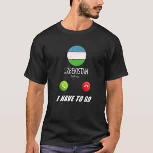 Usbekistan Flagge Souvenirs Usbekistan ruft an T-Shirt