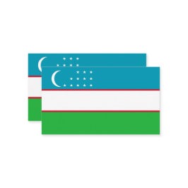 Usbekistan-Flagge Visitenkarte