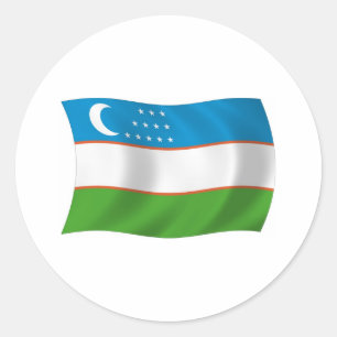 Usbekistan Flaggen Aufkleber