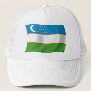 Usbekistan-Flaggenmütze Truckerkappe