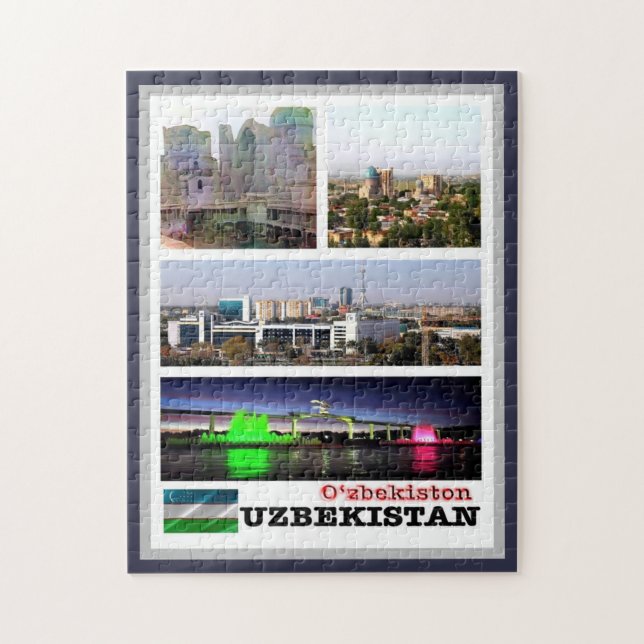 Usbekistan - Mosaik - Puzzle (Vertikal)