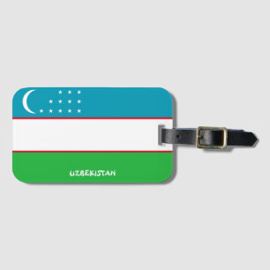 Usbekistan National Flag Patriotic Gepäckanhänger