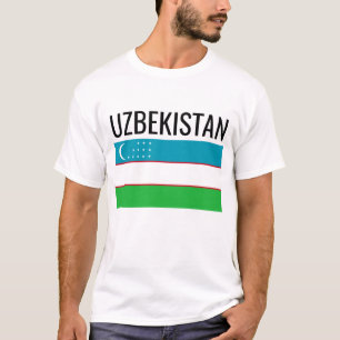 Usbekistan // Nationale Weltflagge T-Shirt