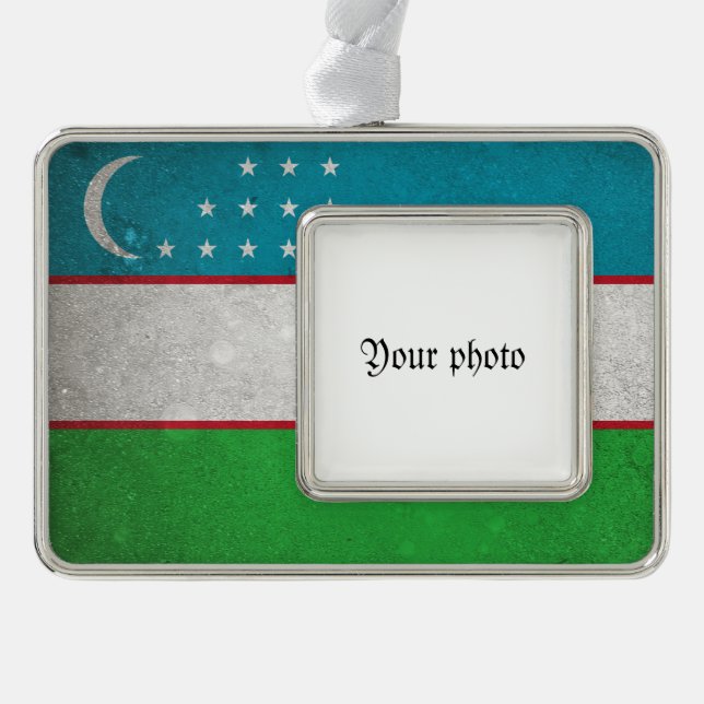 Usbekistan Rahmen-Ornament Silber (Vorderseite)