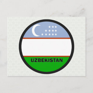 Usbekistan Roundel-Qualitätsflagge Postkarte