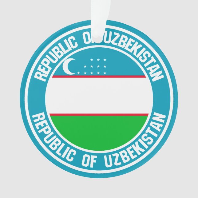 Usbekistan Runde Emblem Ornament (Vorderseite)