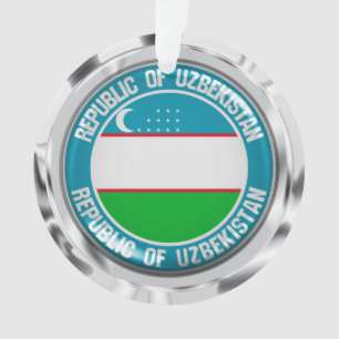 Usbekistan Runde Emblem Ornament