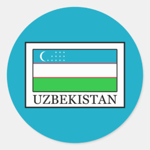 Usbekistan Runder Aufkleber