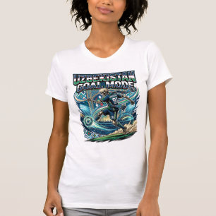 Usbekistan Ziel Modus Skelett Stürmer Nationen Str T-Shirt