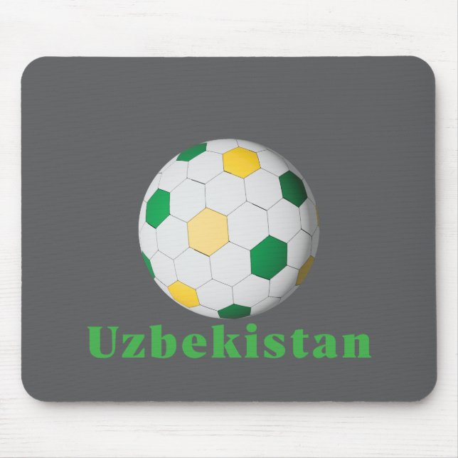 Usbekistans Fußball Mousepad (Vorne)