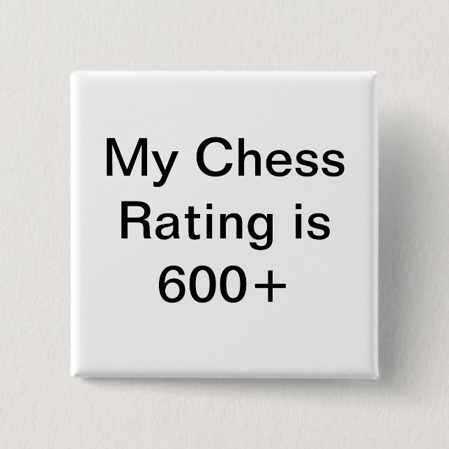 USCF Schach-Bewertungsknopf 600+ Button (Vorderseite)