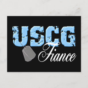 uscg99Verlobte2blk Postkarte