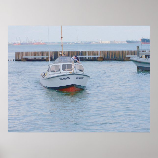 USCG 40 Foot Utility Boat Large # 40450 Front View Poster (Vorne)