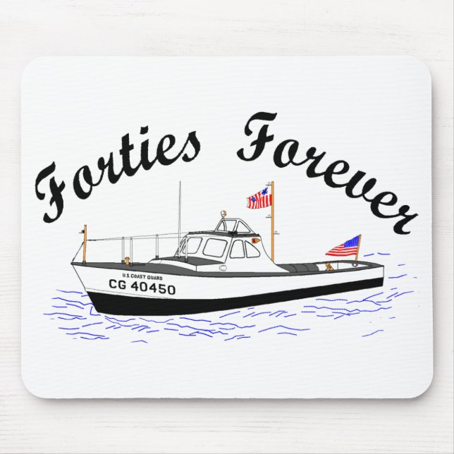 USCG 40 Fuß-Gebrauchsboot große # 40450 Mousepad (Vorne)