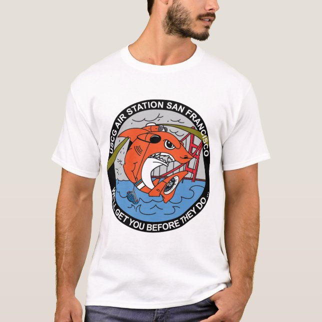 USCG Air Station San Francisco 2 U.S. Coast Guard T-Shirt (Vorderseite)