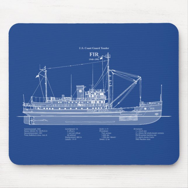 USCG-Ausschreibung Fr. wlm-212 - ABD Mousepad (Vorne)
