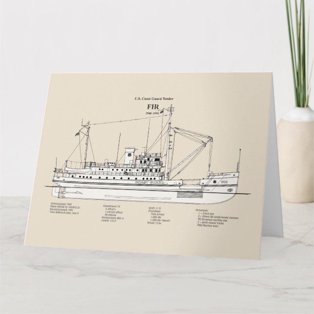 USCG-Ausschreibung Fr. wlm-212 - SBD Dankeskarte (Vorderseite)