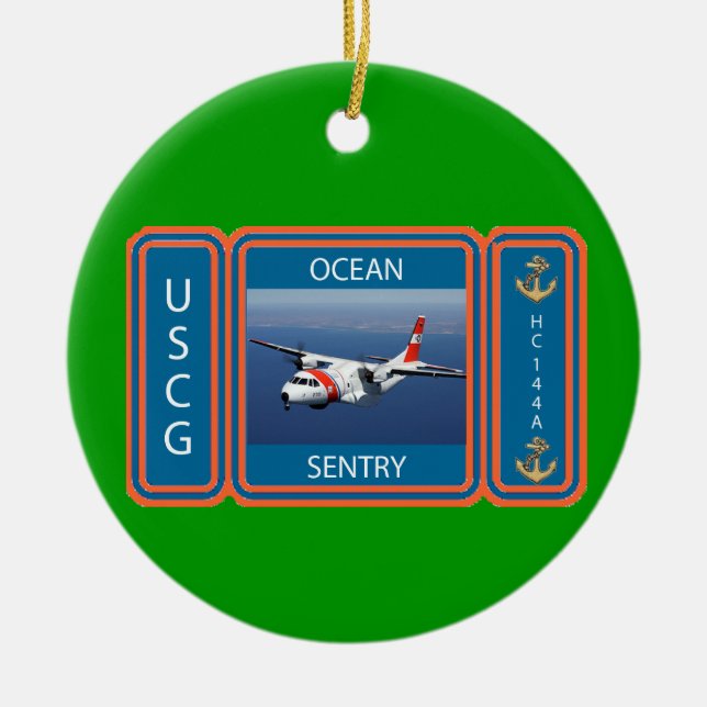 USCG C-144 Ocean Sentry Keramik Ornament (Vorne)