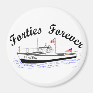 USCG Clipart 40 Fuß-Gebrauchsboots-großer # 4045 Magnet