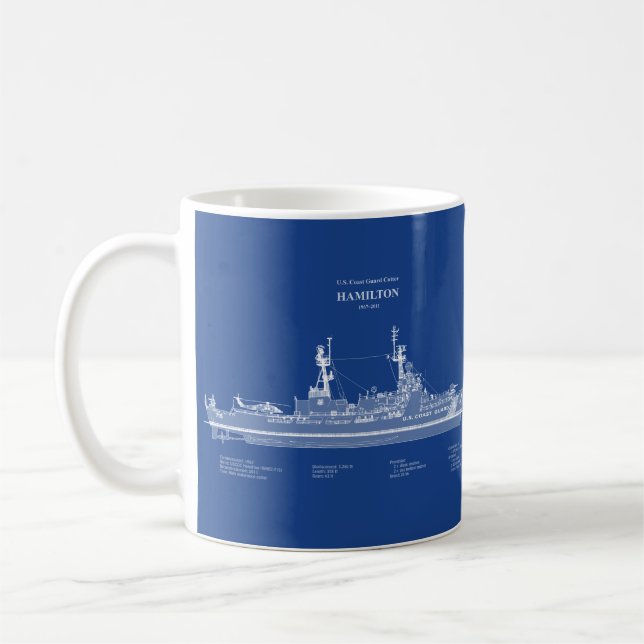 USCG Cutter Hamilton Whec-715 - ABD Kaffeetasse (Links)