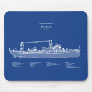 USCG Cutter Icarus wpc-110 - ABD Mousepad