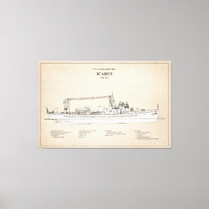 USCG Cutter Icarus wpc-110 - SBD Leinwanddruck