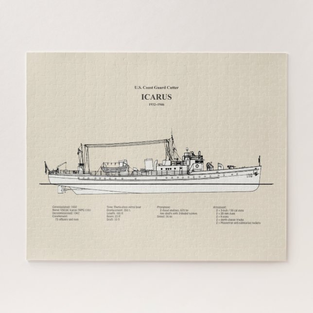USCG Cutter Icarus wpc-110 - SBD Puzzle (Horizontal)