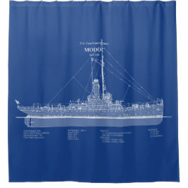 USCG Cutter Modoc wpg-46 - ABD Duschvorhang