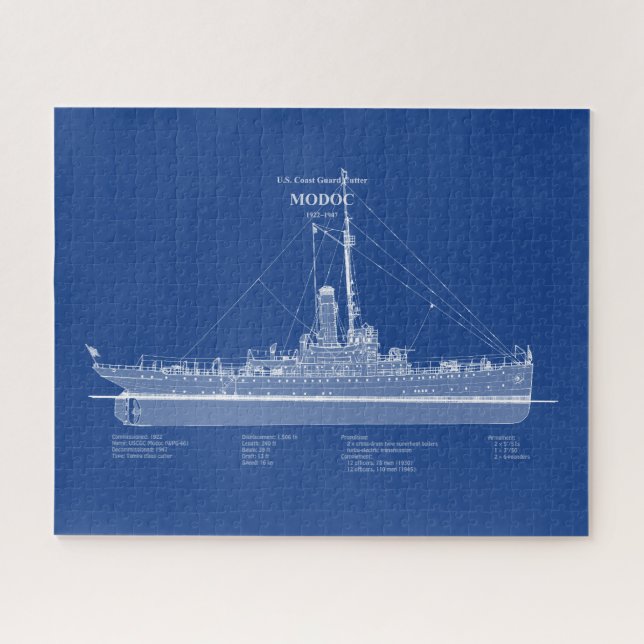USCG Cutter Modoc wpg-46 - ABD Puzzle (Horizontal)