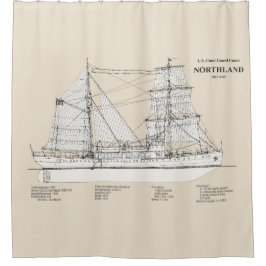 USCG Cutter Northland wpg-49 - SBD Duschvorhang