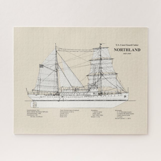 USCG Cutter Northland wpg-49 - SBD Puzzle (Horizontal)