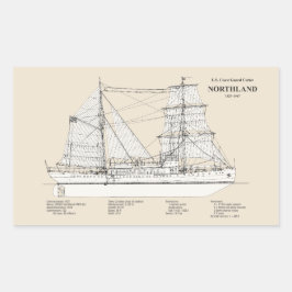 USCG Cutter Northland wpg-49 - SBD Rechteckiger Aufkleber