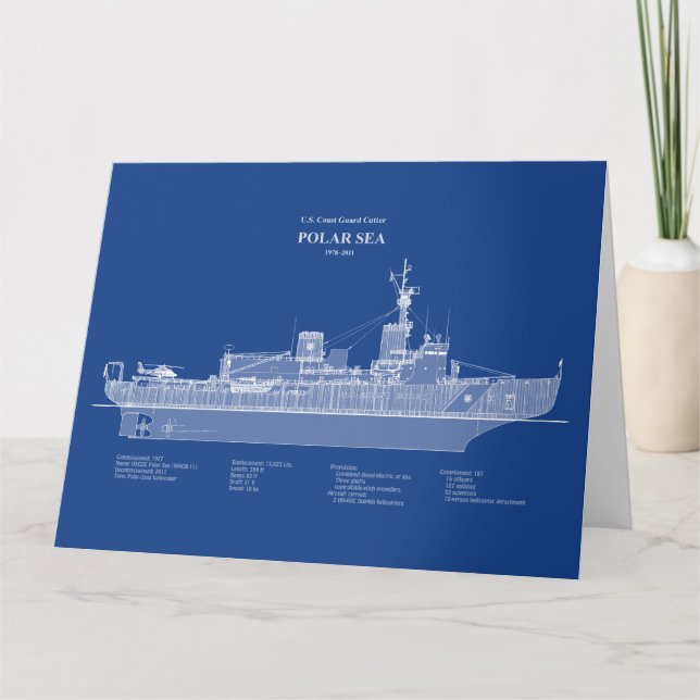 USCG Cutter Polar Sea Waggb-11 - ABD Dankeskarte (Vorderseite)