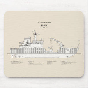 USCG Cutter Spar wlb-206 - SBD Mousepad