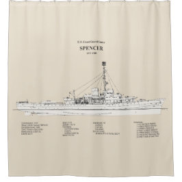 USCG Cutter Spencer wpg-36 - SBD Duschvorhang