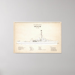 USCG Cutter Spencer wpg-36 - SBD Leinwanddruck