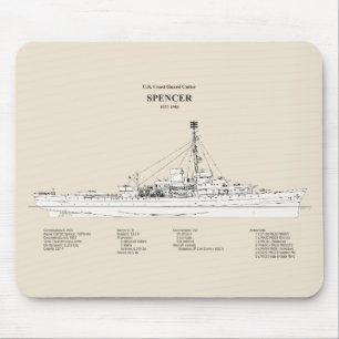 USCG Cutter Spencer wpg-36 - SBD Mousepad