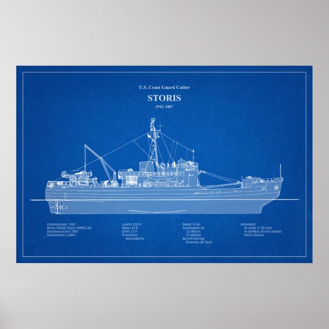USCG Cutter Storis wmec-38 - ABD Poster (Vorne)
