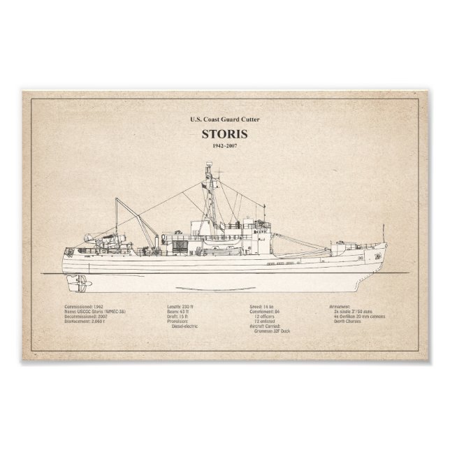 USCG Cutter Storis wmec-38 - SBD Fotodruck (Vorne)