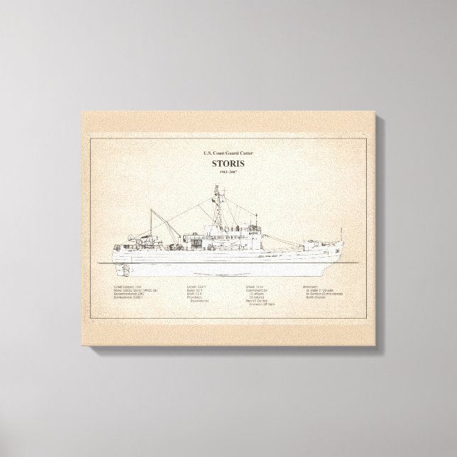 USCG Cutter Storis wmec-38 - SBD Leinwanddruck (Vorderseite)