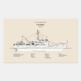 USCG Cutter Storis wmec-38 - SBD Rechteckiger Aufkleber