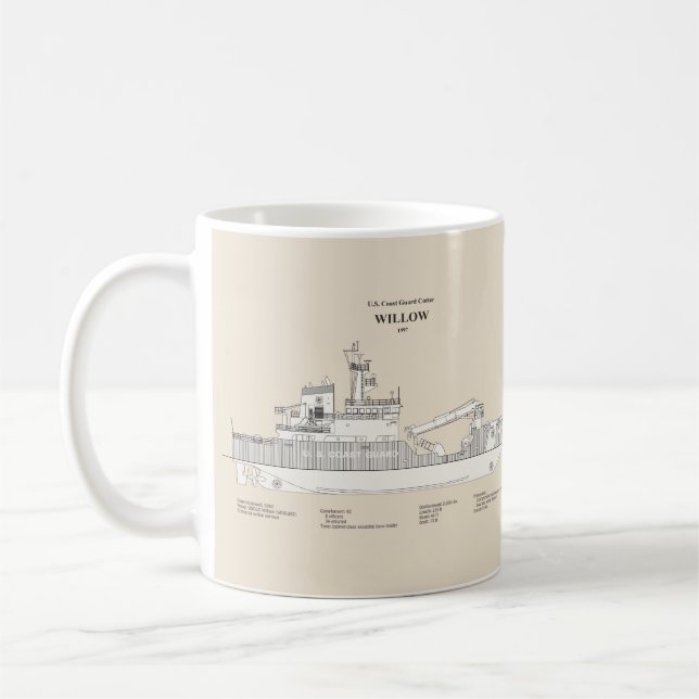 USCG Cutter Willow wlb-202 - SBD Kaffeetasse (Links)