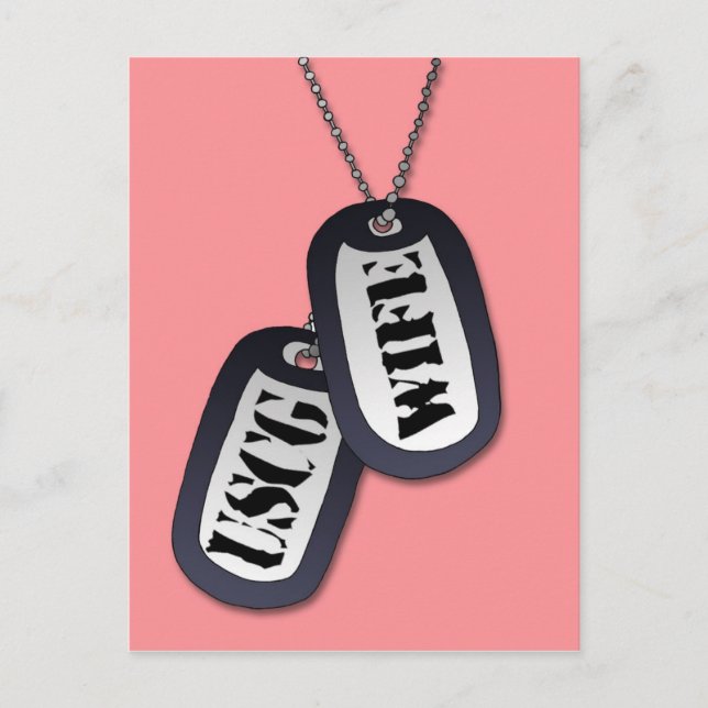 USCG Ehefrau Postkarte (Vorderseite)