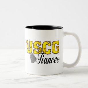USCG Fiancee Zweifarbige Tasse