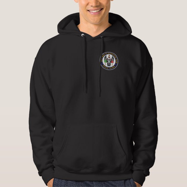 USCG Hilfen für Navigations-TeamKodiak Alaska Hoodie (Vorderseite)