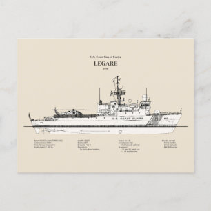 USCG Legare wmec-912 - SBD Postkarte