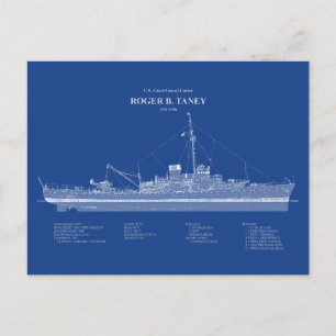 USCG Roger B. Taney Whec-37 - ABD Postkarte