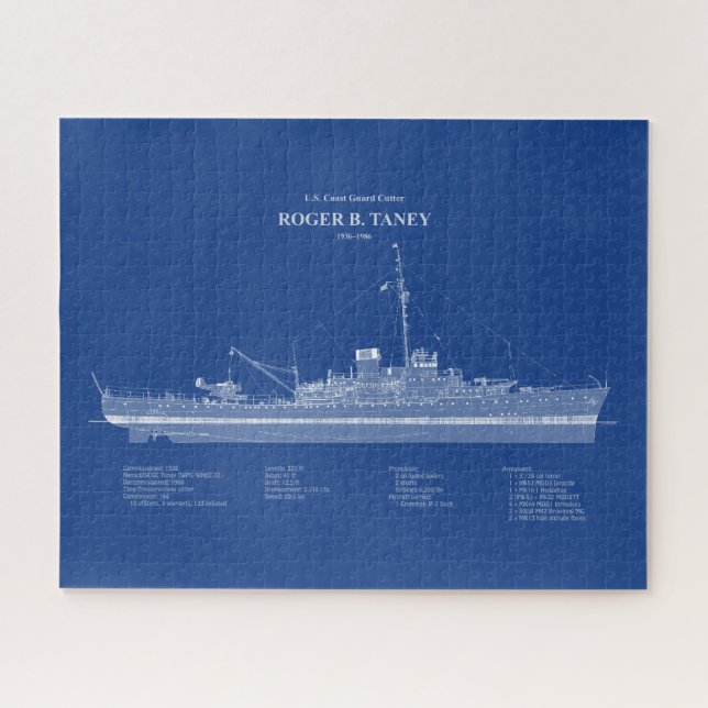 USCG Roger B. Taney Whec-37 - ABD Puzzle (Horizontal)